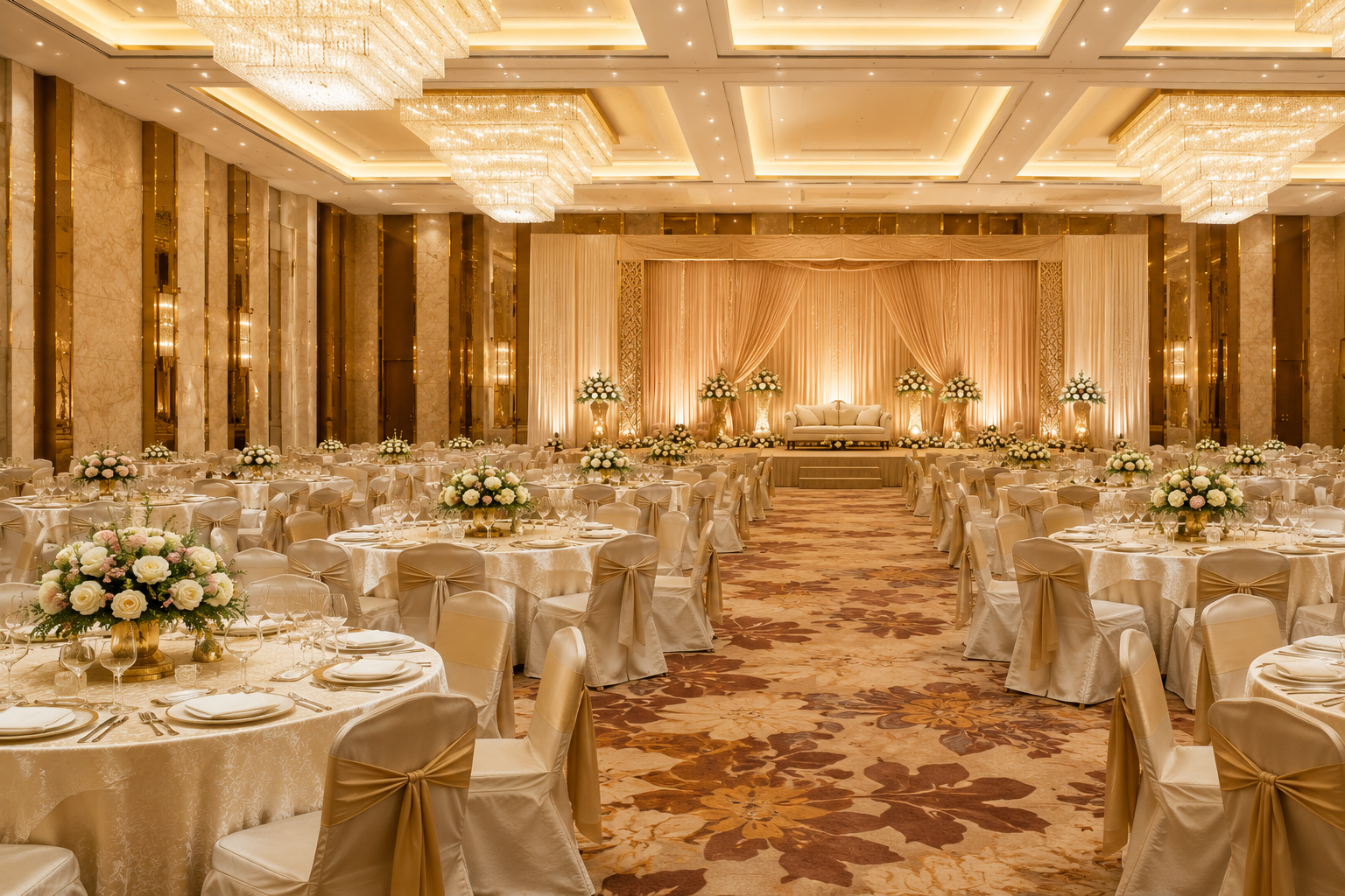 Grand wedding banquet hall